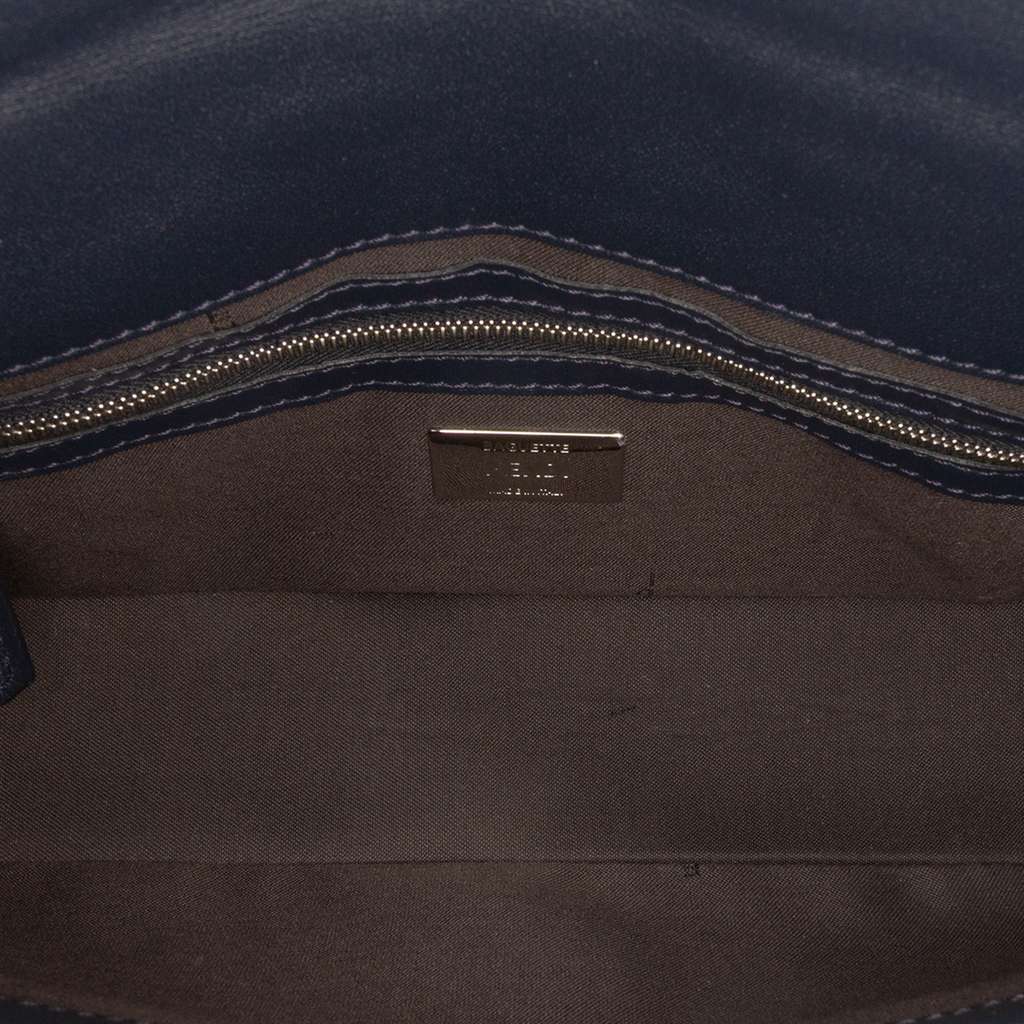 Fendi Zucca Embossed Leather Baguette Satchel - 4