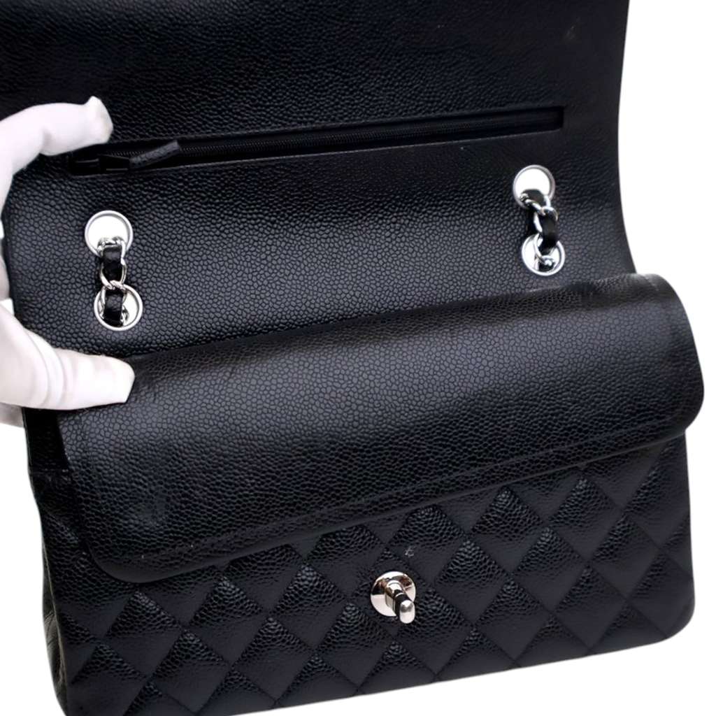 Chanel Medium Classic Caviar Double Flap - 5