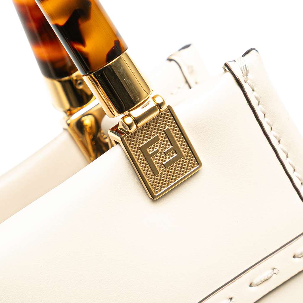 Fendi Mini Leather Sunshine Shopper Tote - Image 10