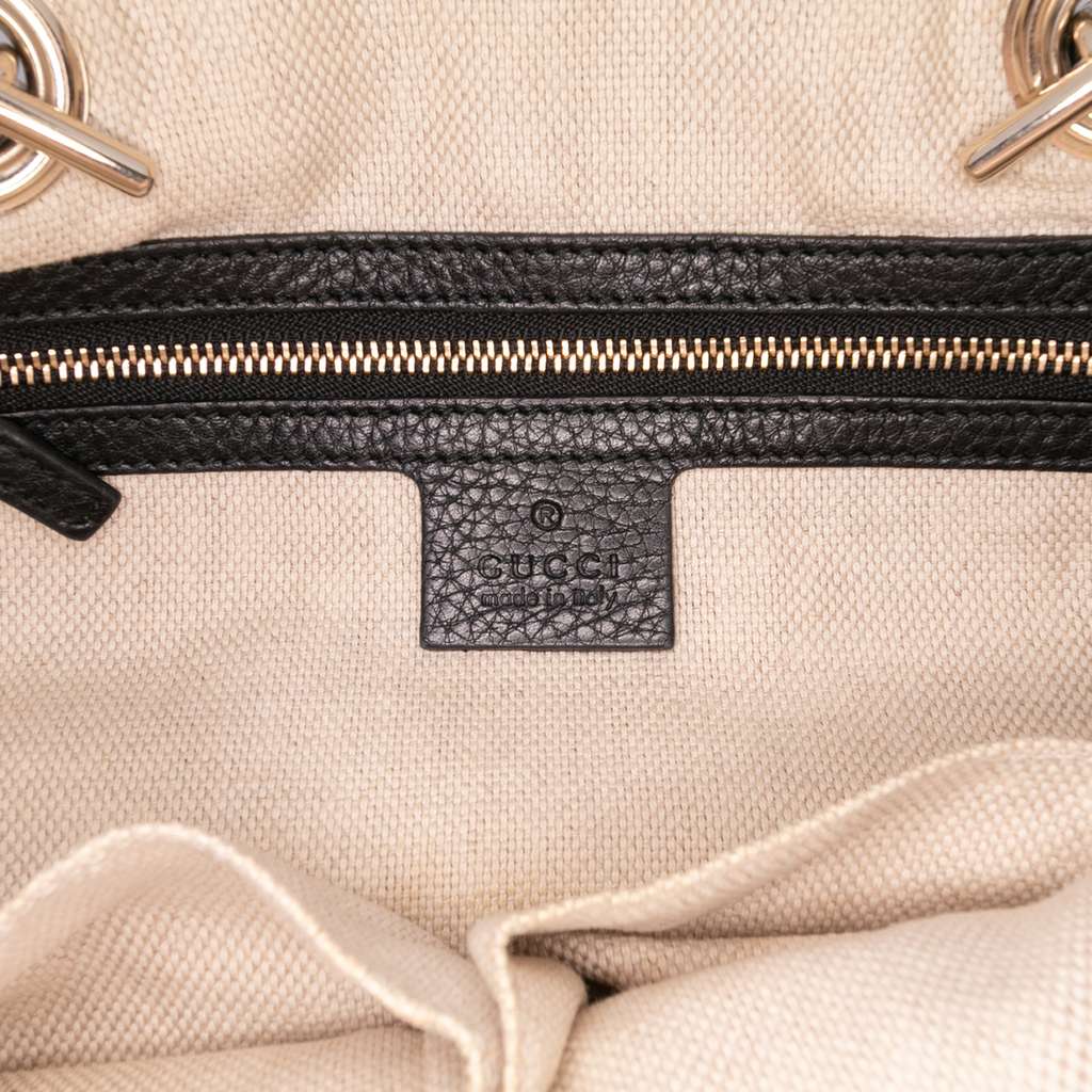 Gucci Pebbled Leather Soho Chain Zip Shoulder Bag - 5