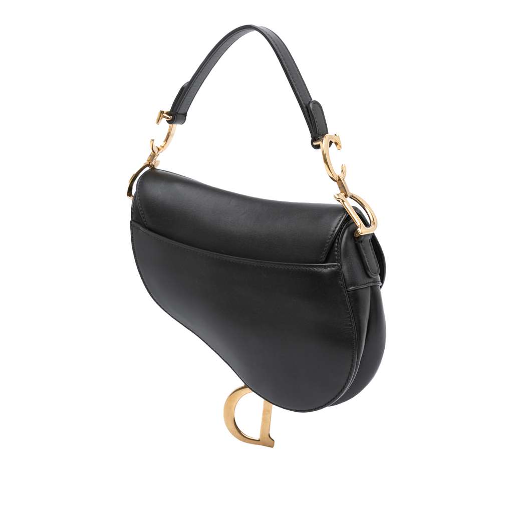 Dior Mini Smooth Calfskin Saddle Bag - Back view