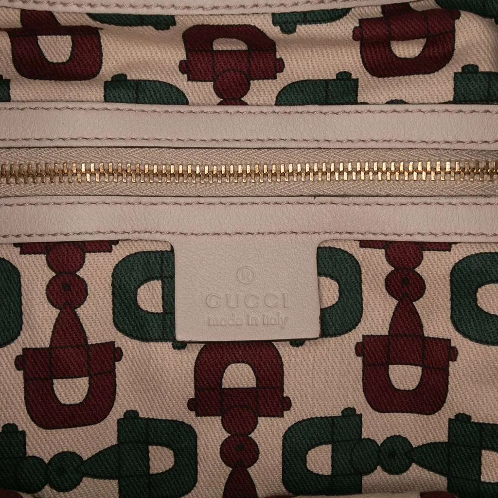 Gucci Large Guccissima Hysteria Satchel White Leather Good - Box View