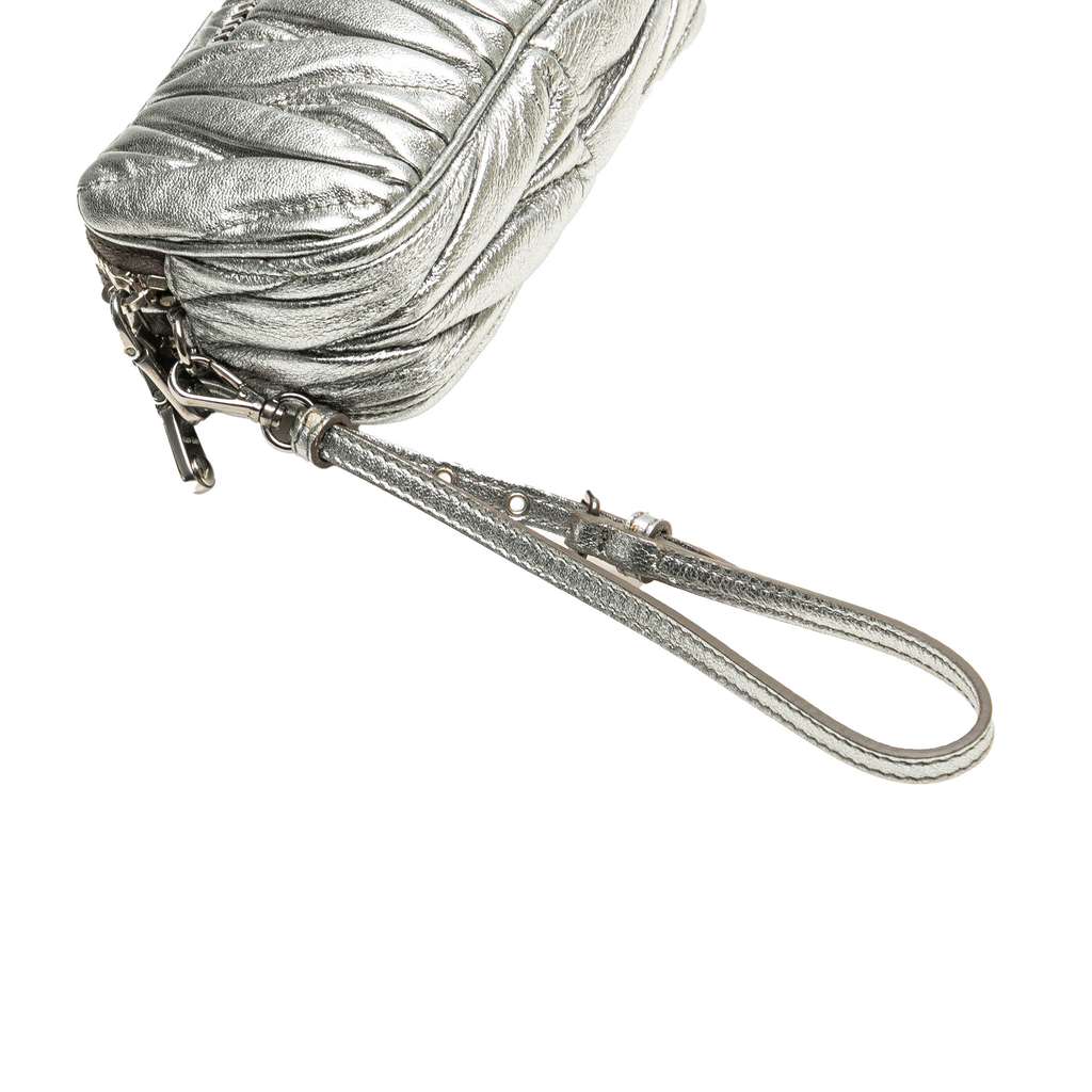 Miu Miu Nappa Matelasse Double Zip Clutch - Image 13