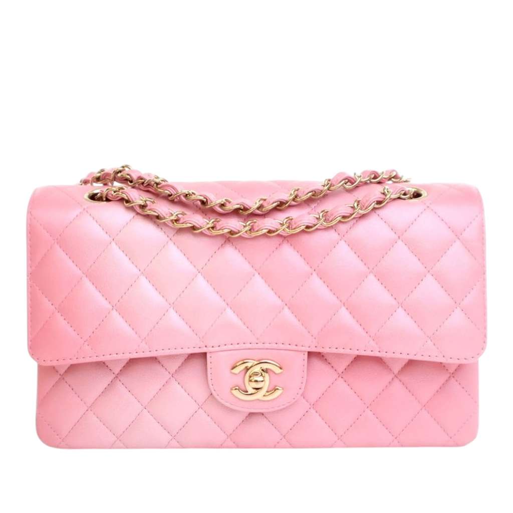 Chanel Medium Classic Iridescent Lambskin Double Flap