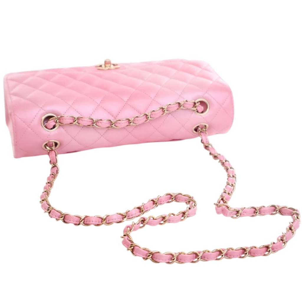 Chanel Medium Classic Iridescent Lambskin Double Flap - Image 13