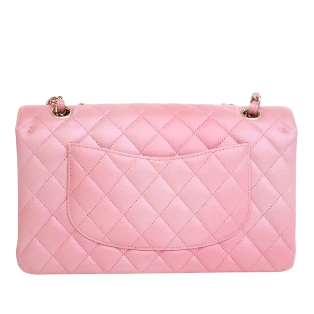 Chanel Medium Classic Iridescent Lambskin Double Flap - Image 6