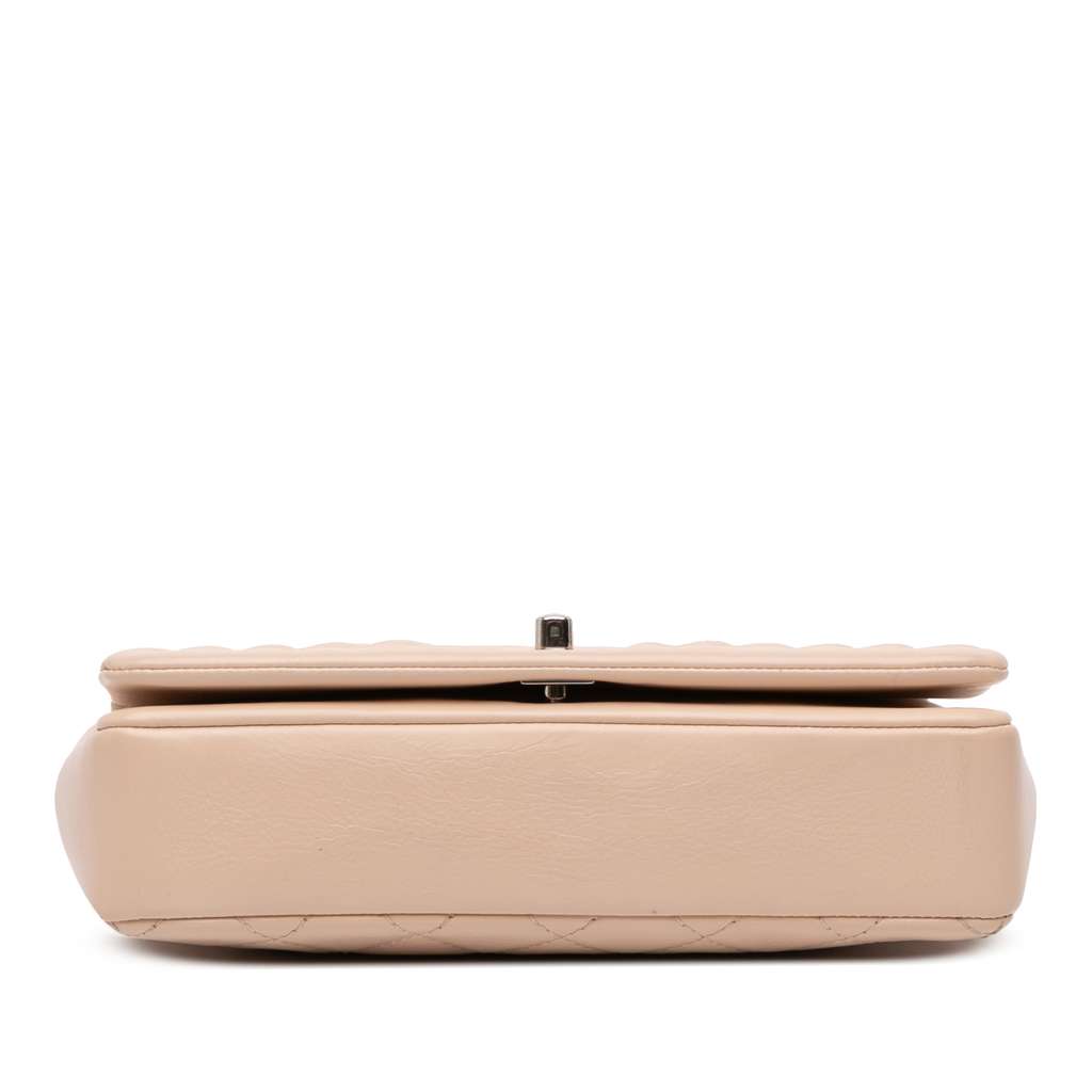 Chanel Quilted Calfskin Chain Embossed Flap - Image 6