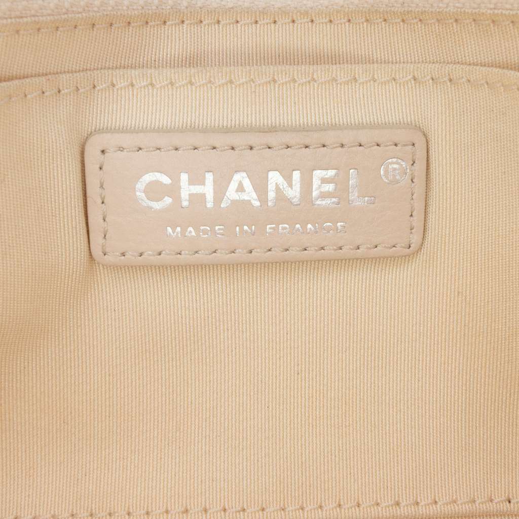 Chanel Quilted Calfskin Chain Embossed Flap - Side view