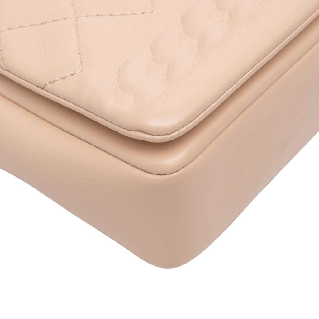 Chanel Quilted Calfskin Chain Embossed Flap - Image 11