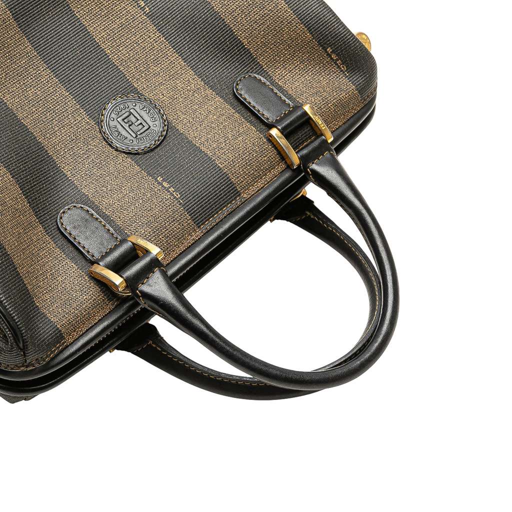 Fendi Pequin Coated Canvas Boston Bag - 5