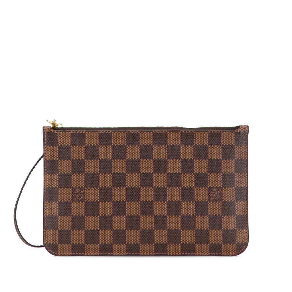 Louis Vuitton Damier Ebene Neverfull Pouch MM