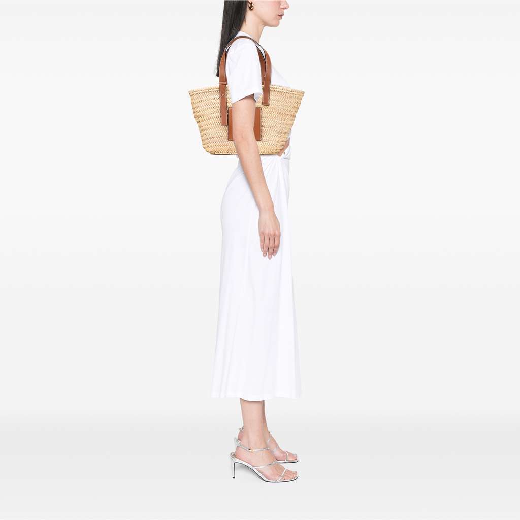 Loewe Medium Raffia Basket Tote - Image 13