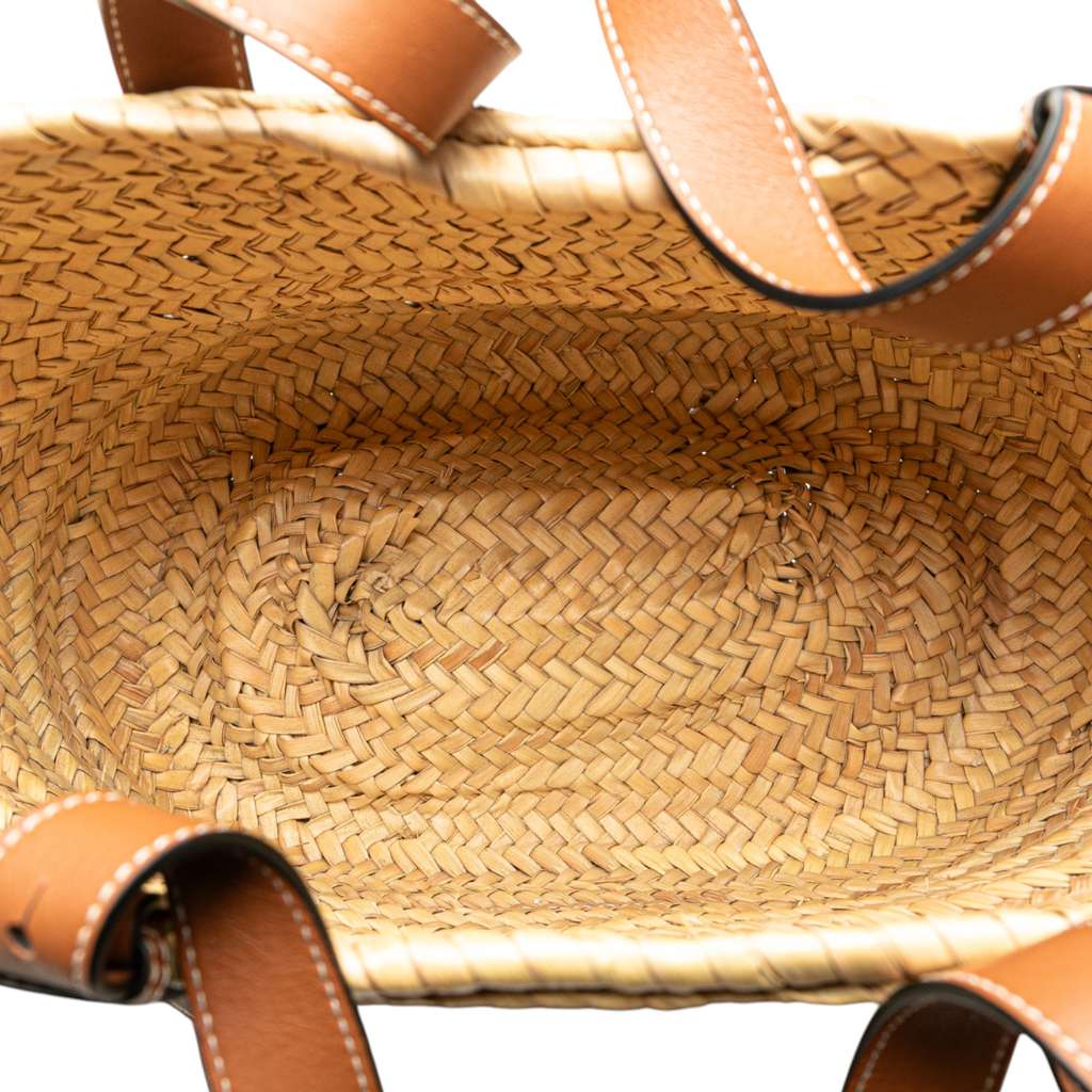 Loewe Medium Raffia Basket Tote - 4