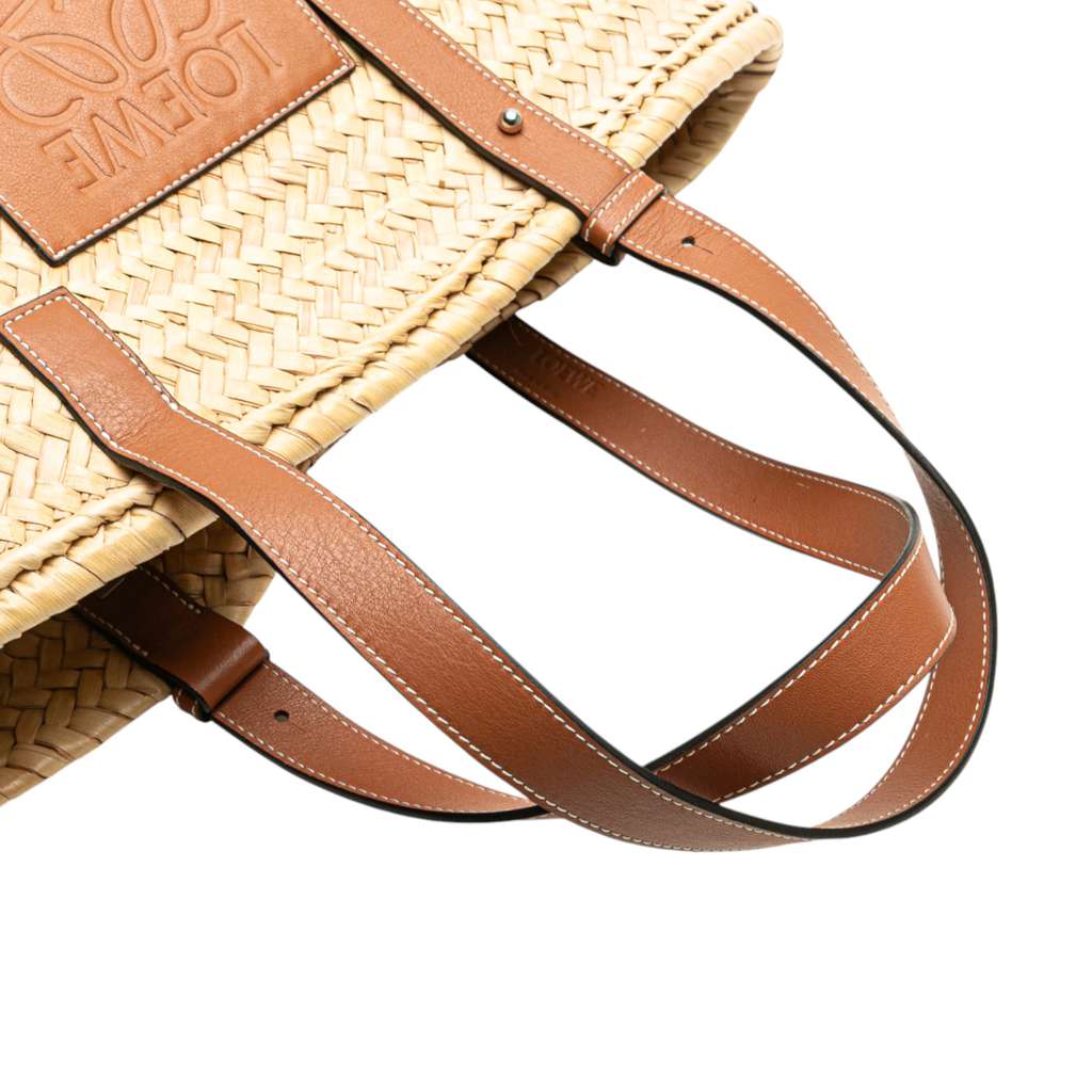 Loewe Medium Raffia Basket Tote - Image 12