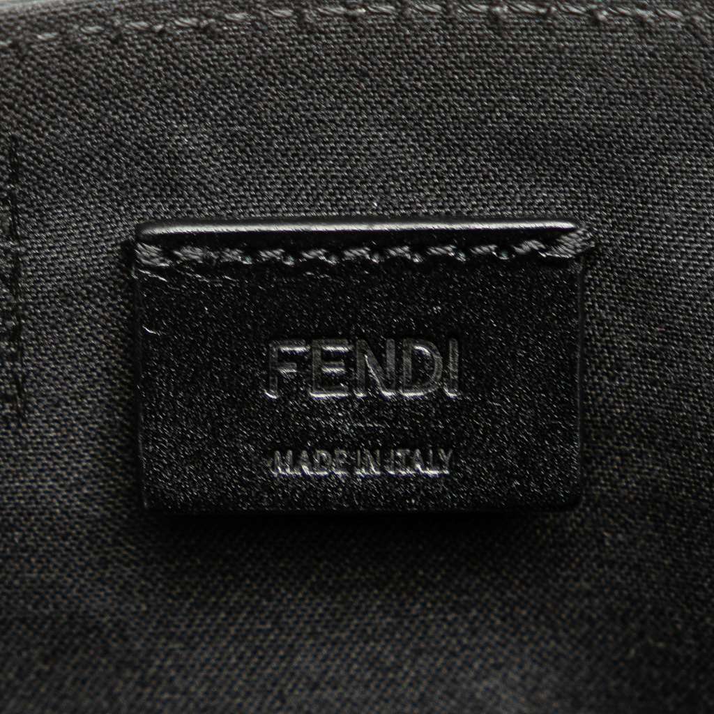 Fendi Leather and Coated Canvas FF Squared Compact Bag - Side view