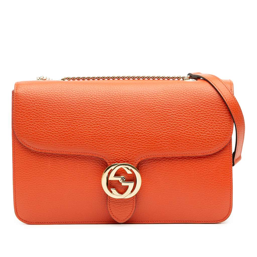 Gucci Medium Dollar Calfskin Interlocking G Crossbody