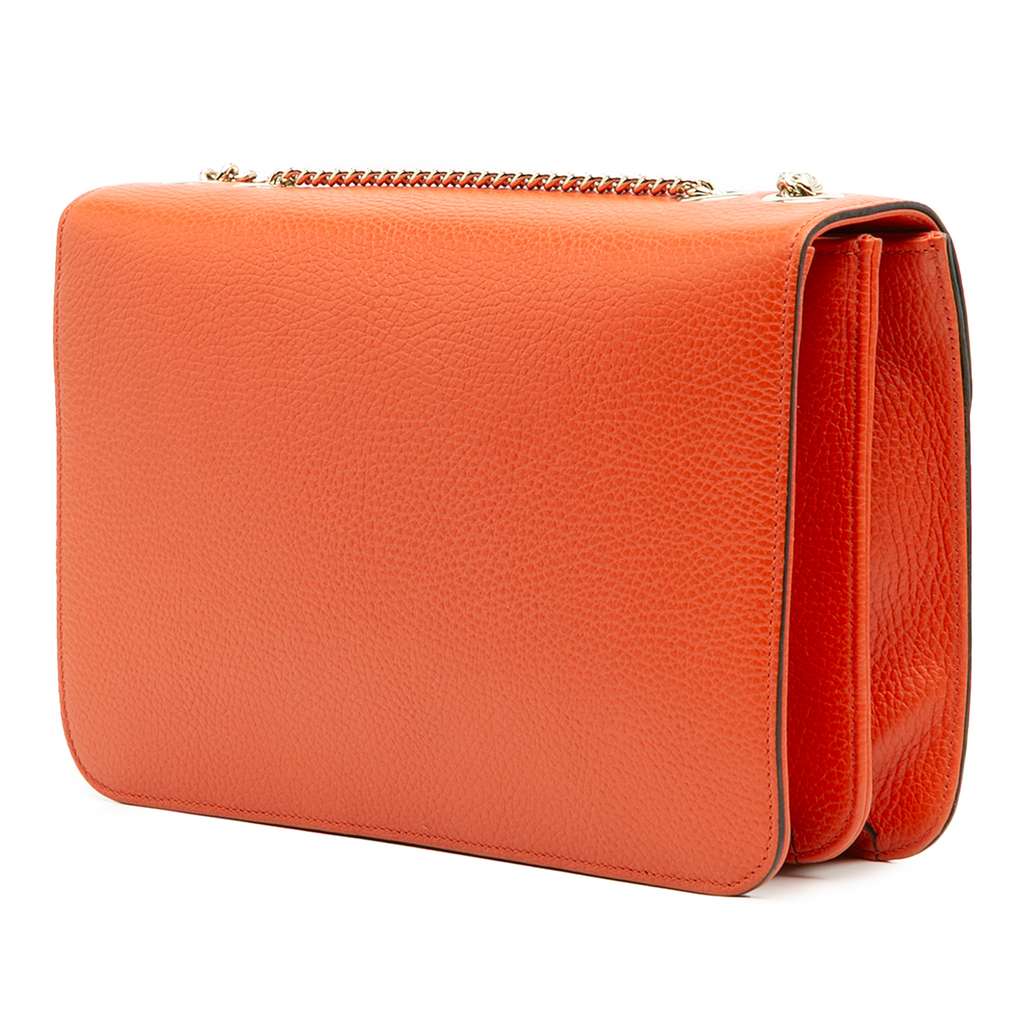 Gucci Medium Dollar Calfskin Interlocking G Crossbody - Back view