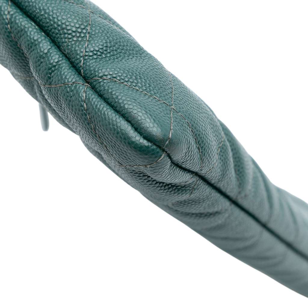 Chanel Large Quilted Caviar O Case Clutch - Image 10