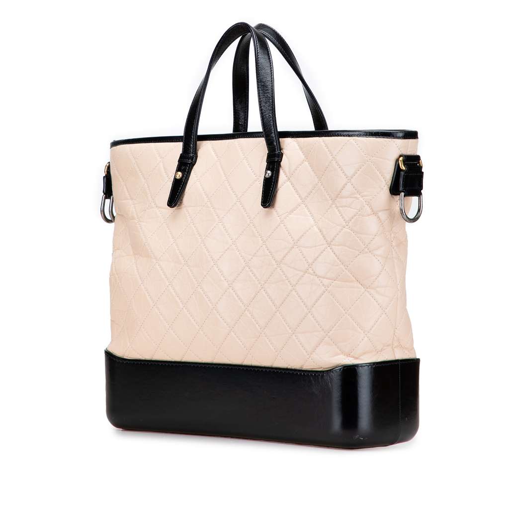 Chanel Large Aged Calfskin Gabrielle Shopping Tote - Back view