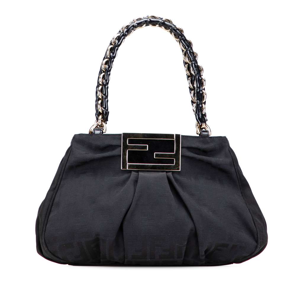 Fendi Small Zucca Canvas Mia Chain Tote