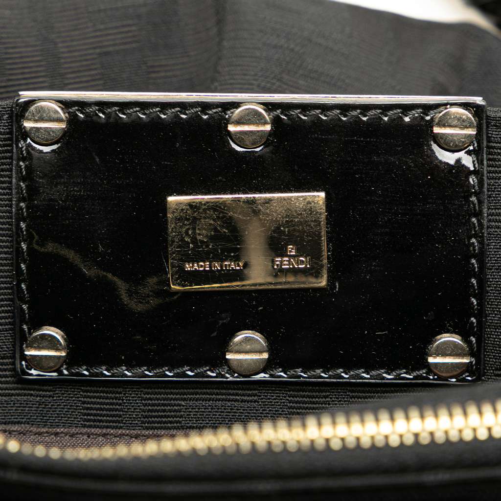 Fendi Small Zucca Canvas Mia Chain Tote - Side view