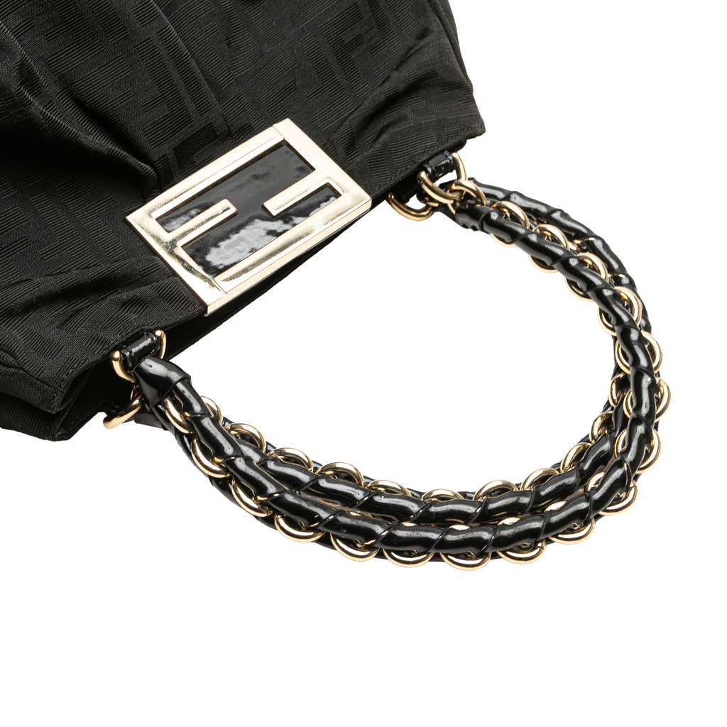 Fendi Small Zucca Canvas Mia Chain Tote - Image 12