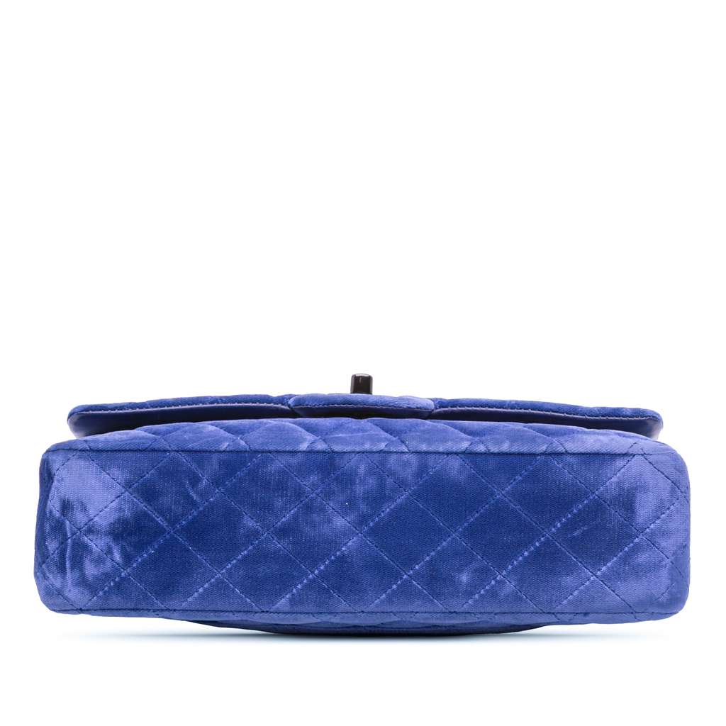 Chanel Medium Classic Velvet Double Flap - Image 6