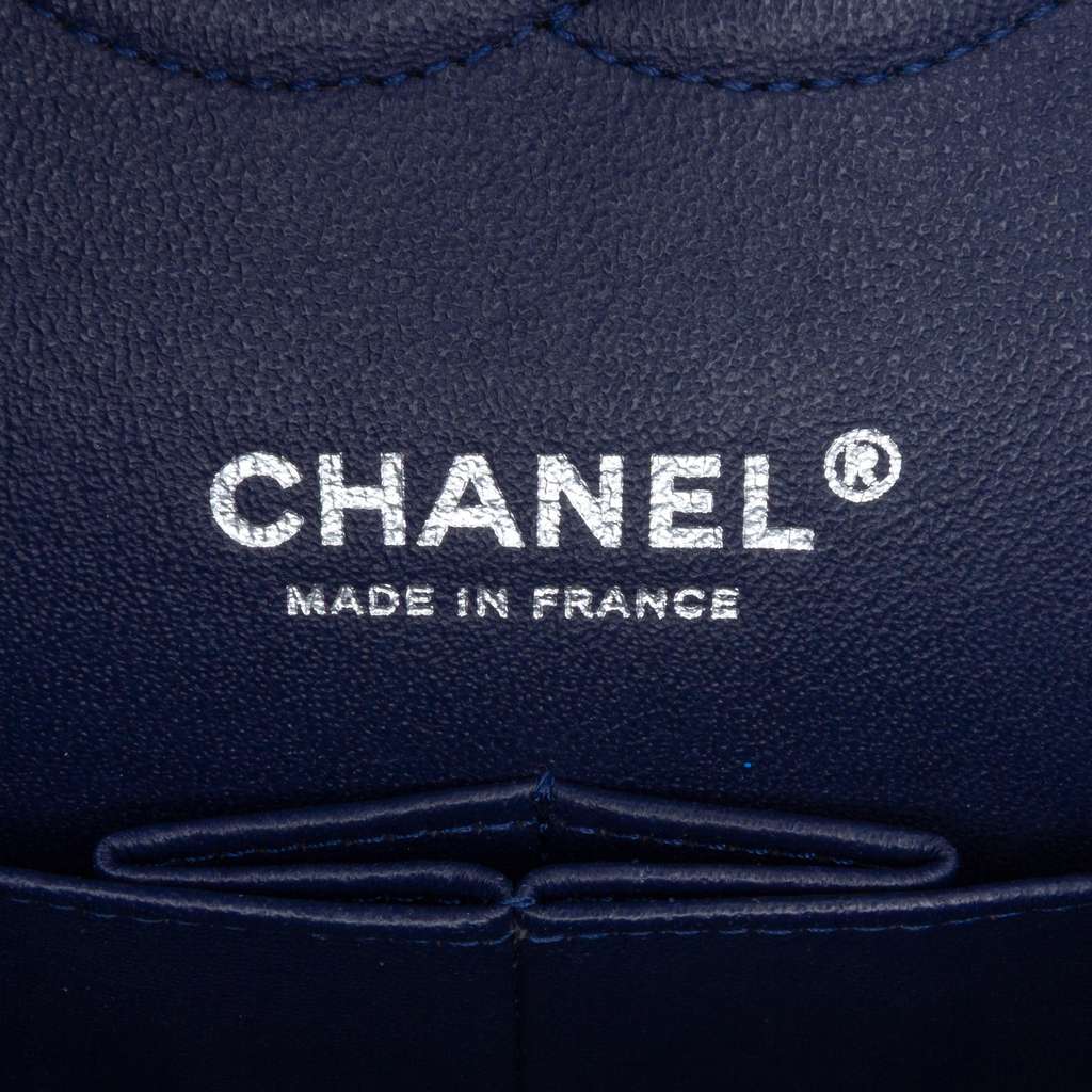 Chanel Medium Classic Velvet Double Flap - Side view