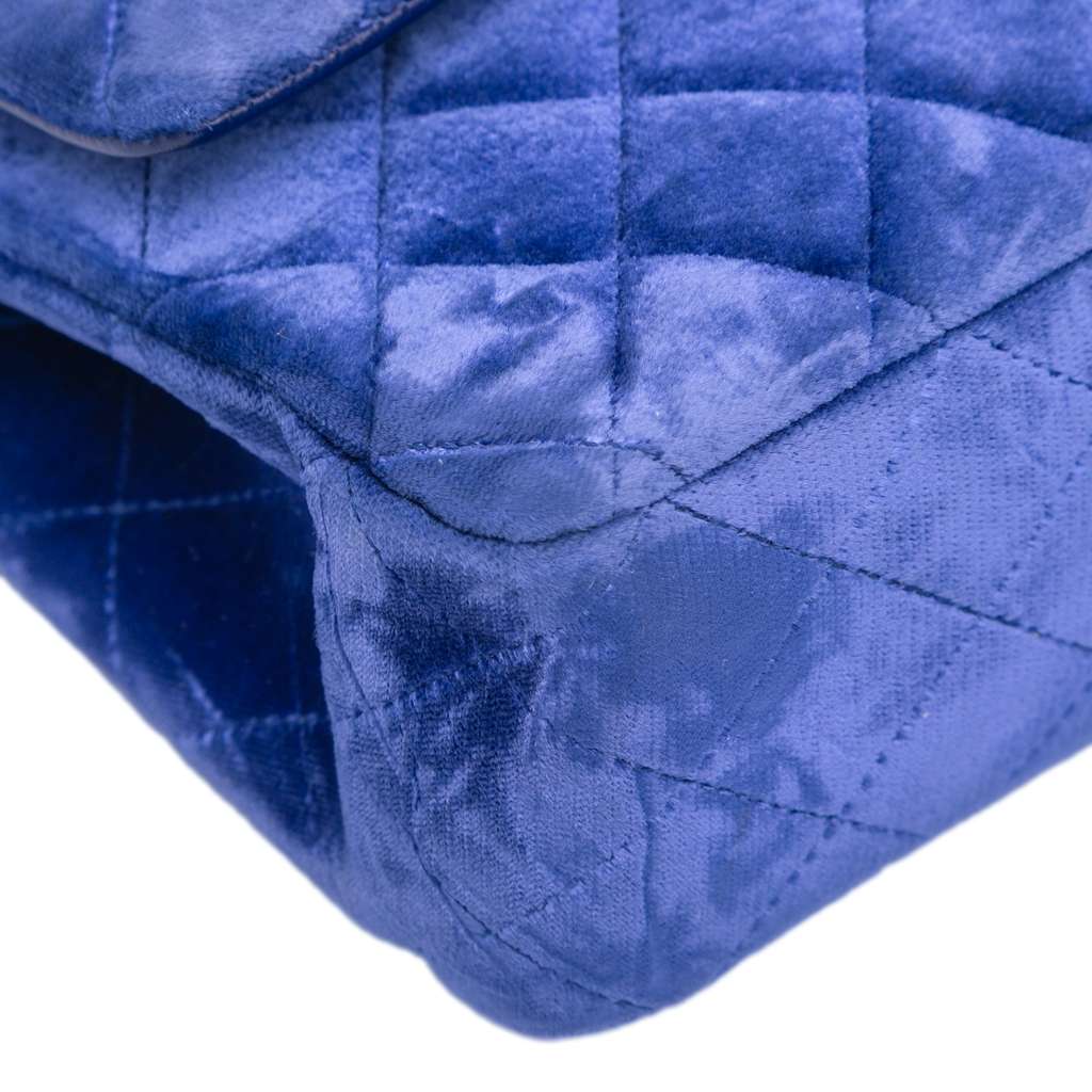 Chanel Medium Classic Velvet Double Flap - Image 12