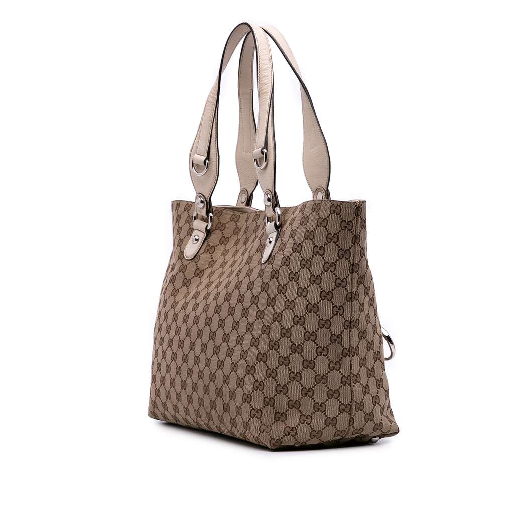 Gucci Medium GG Canvas Icon Bit Tote - Back view