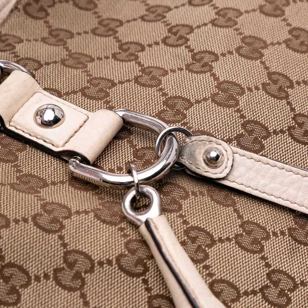 Gucci Medium GG Canvas Icon Bit Tote - Image 11