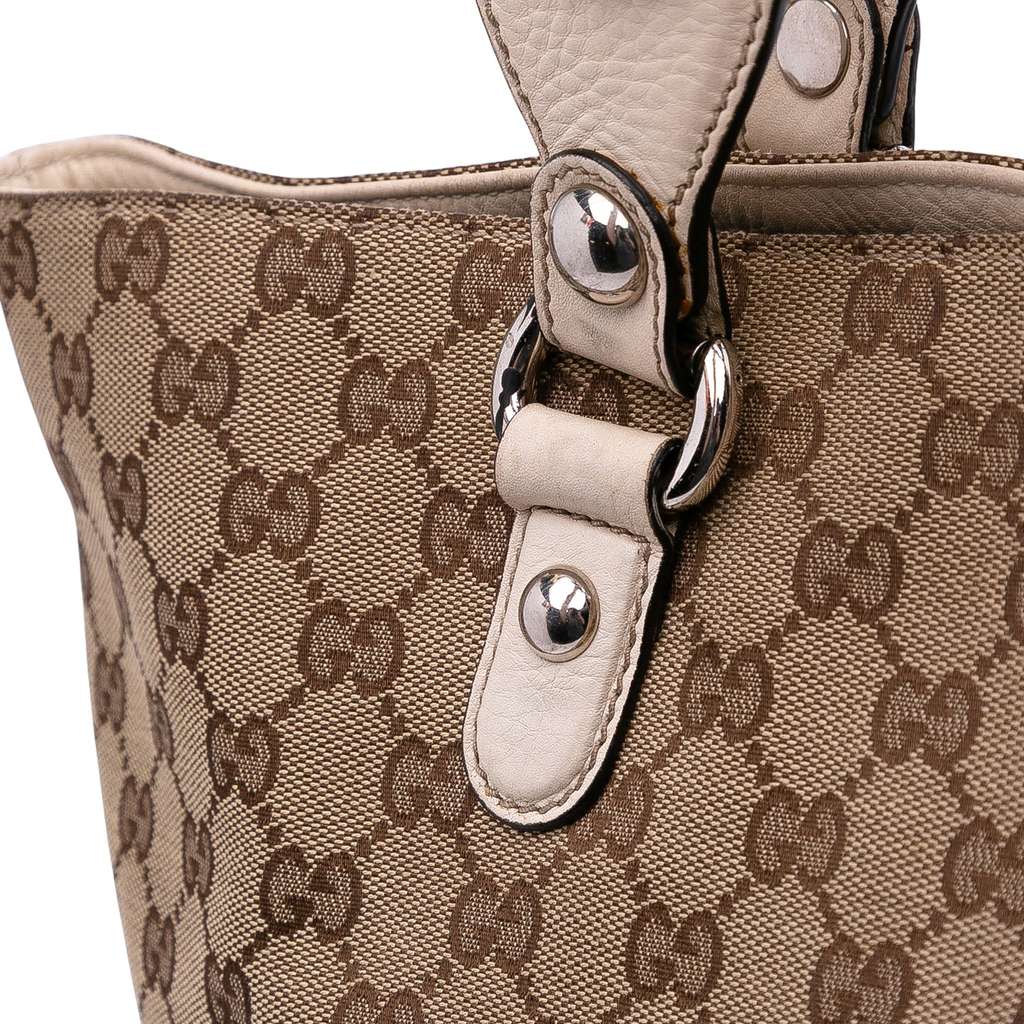 Gucci Medium GG Canvas Icon Bit Tote - Image 12