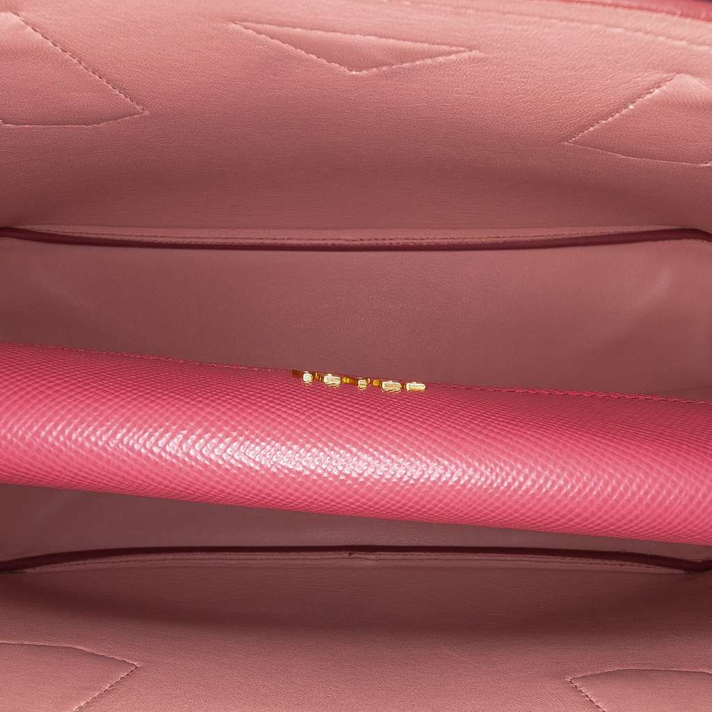 Prada Medium Saffiano Cuir Double Satchel - 4