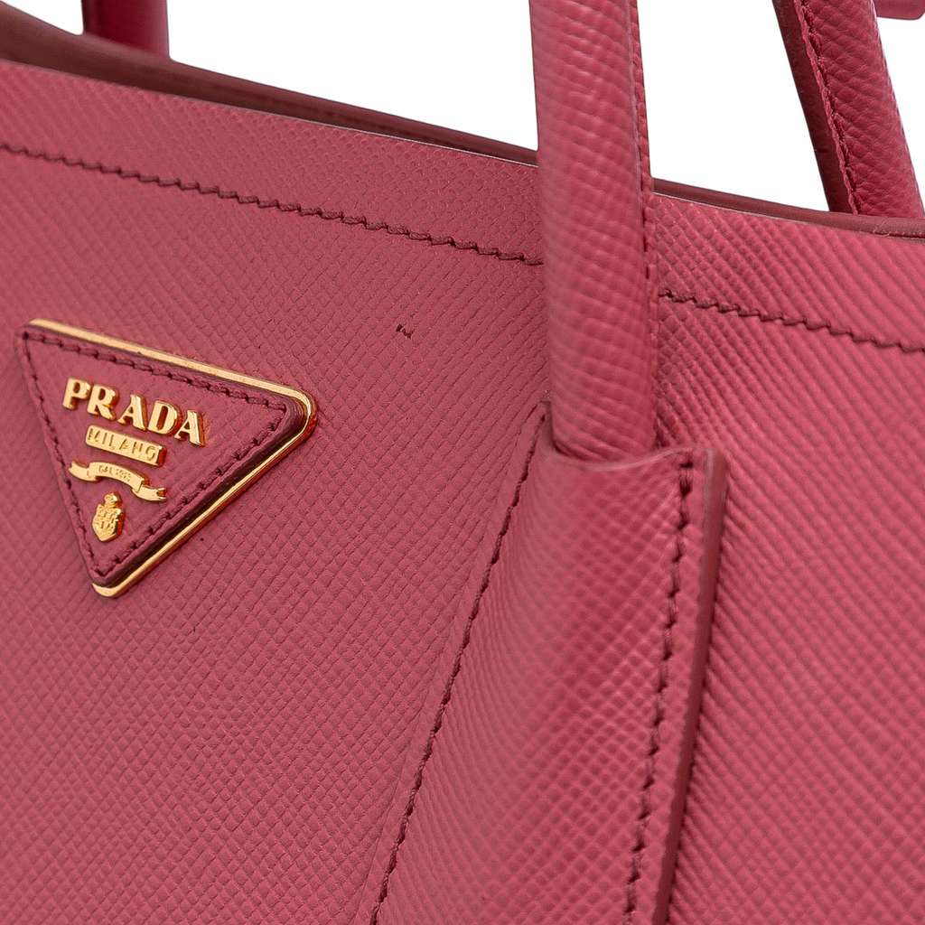 Prada Medium Saffiano Cuir Double Satchel - Image 10