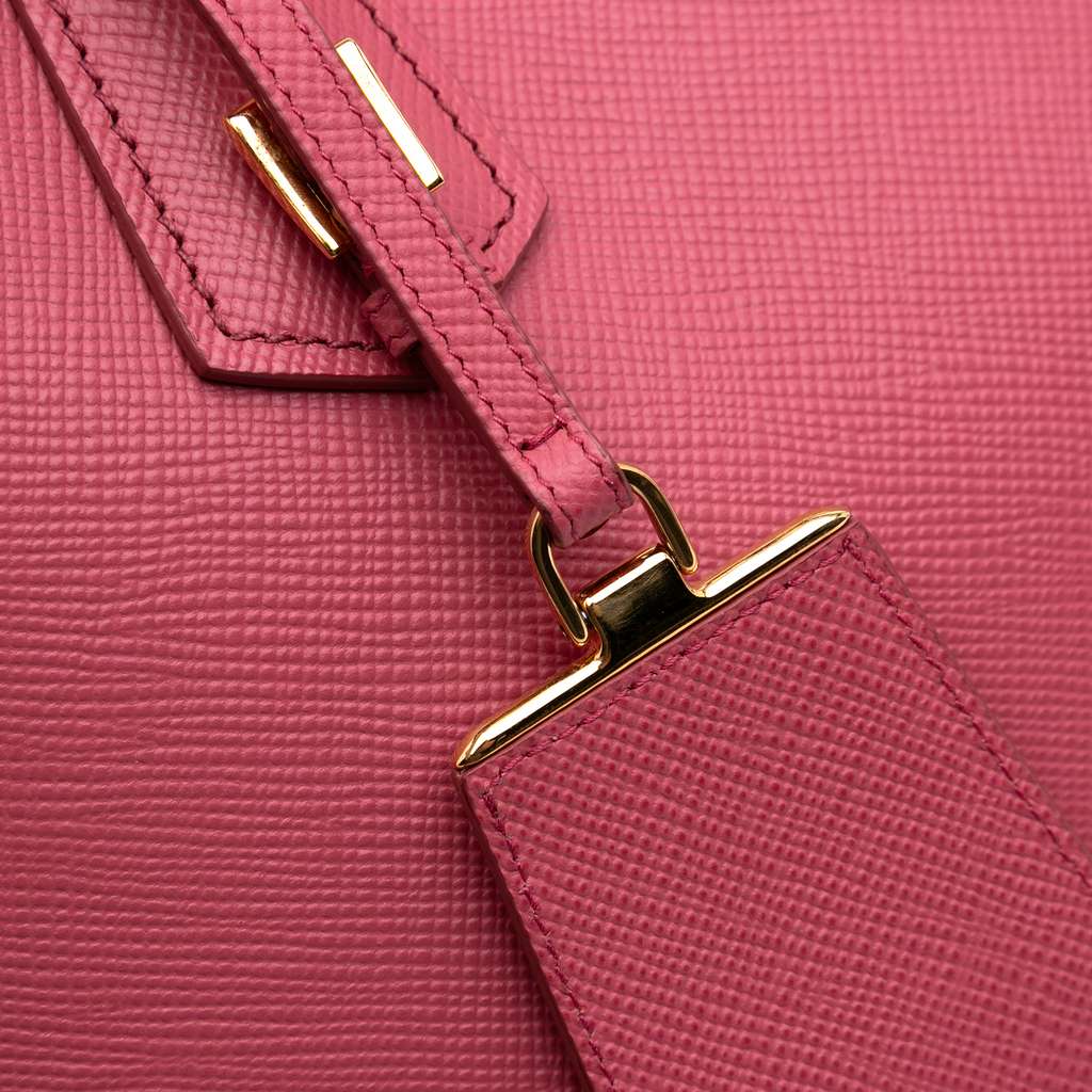 Prada Medium Saffiano Cuir Double Satchel - Image 12