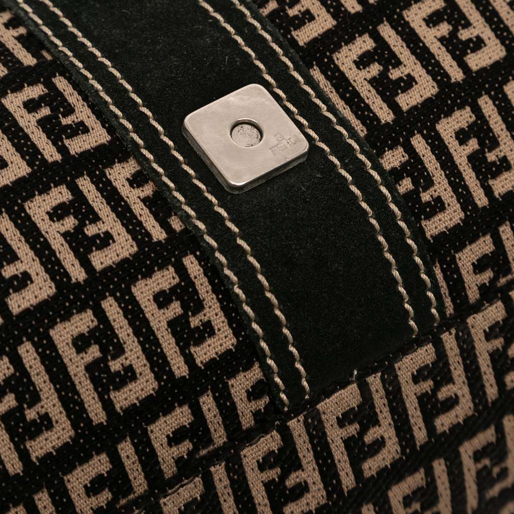 Fendi Zucchino Canvas Shoulder Bag - Detail 2