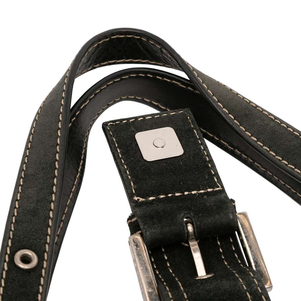 Fendi Zucchino Canvas Shoulder Bag - Image 11