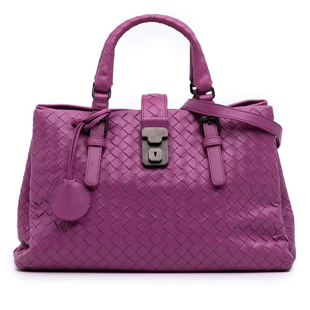 Bottega Veneta Small Nappa Intrecciato Roma Satchel