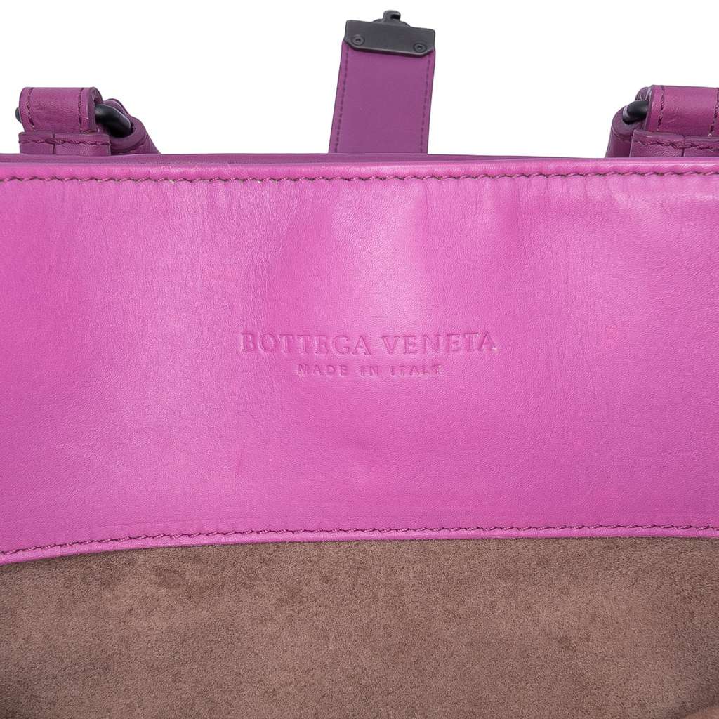 Bottega Veneta Small Nappa Intrecciato Roma Satchel - Side view