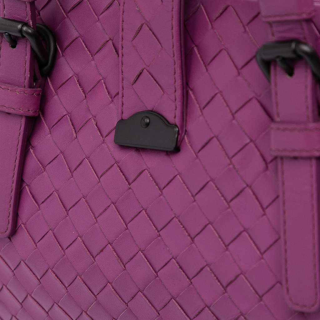Bottega Veneta Small Nappa Intrecciato Roma Satchel - Image 12