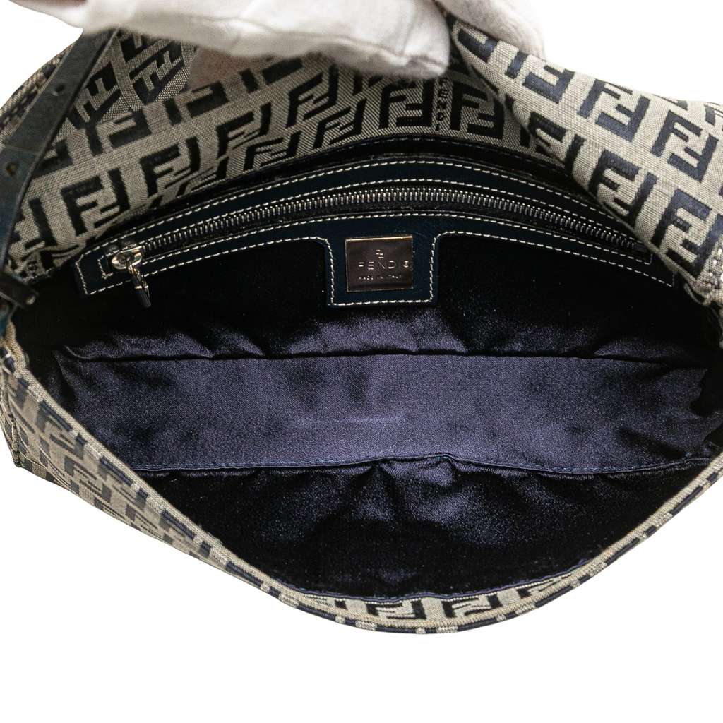 Fendi Zucchino Canvas Shoulder Bag - 4