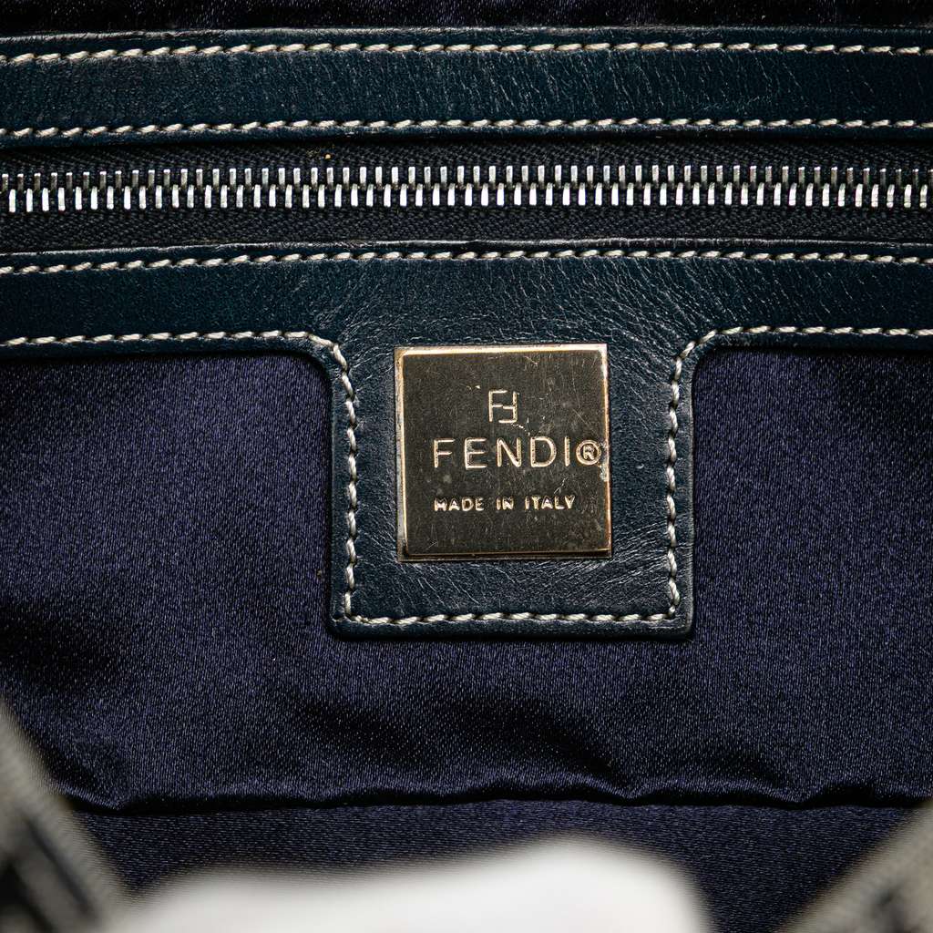 Fendi Zucchino Canvas Shoulder Bag - Detail 1