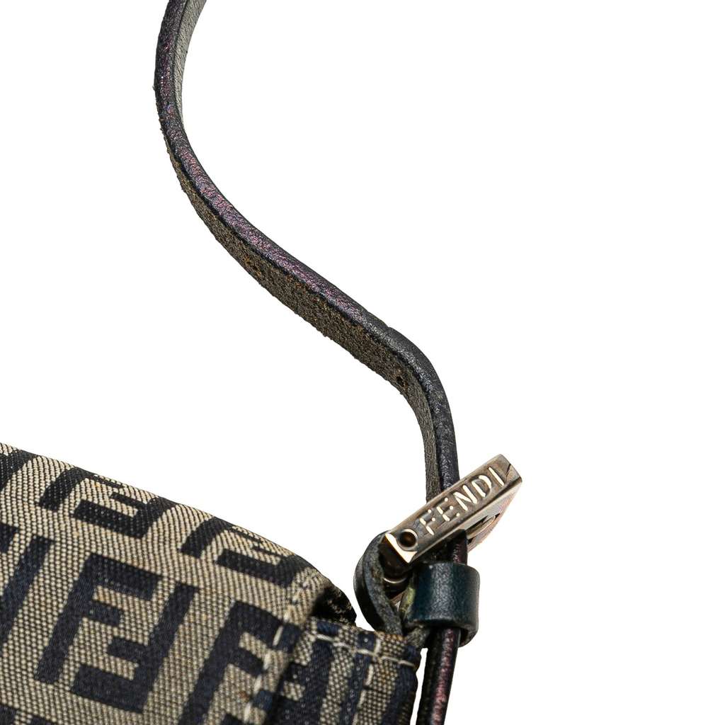 Fendi Zucchino Canvas Shoulder Bag - Image 10
