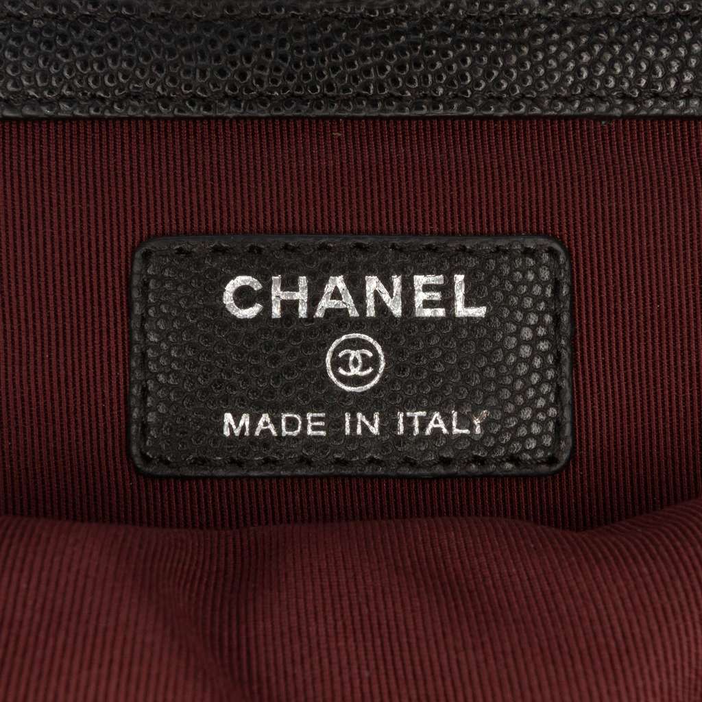 Chanel Large CC Chevron Caviar O Case Clutch - 5