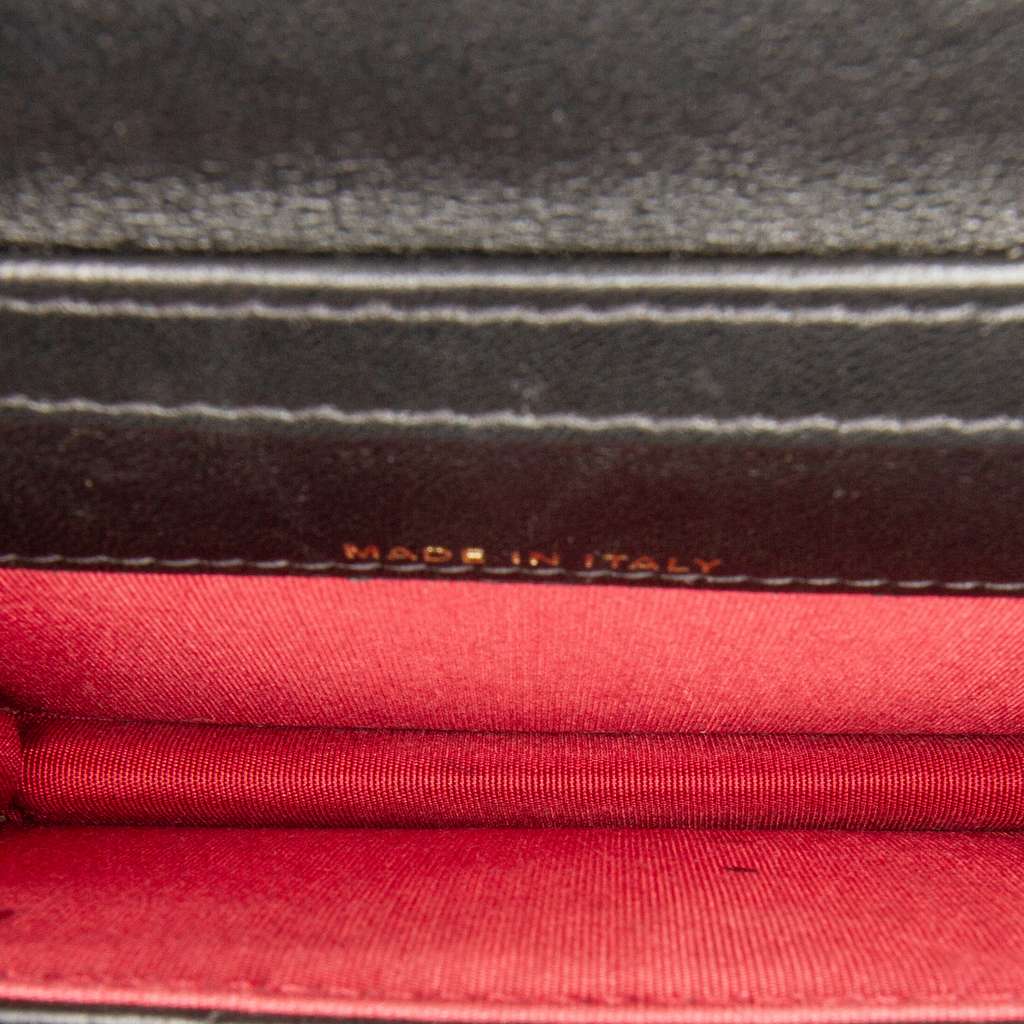 Chanel Quilted Lambskin 19 Flap Coin Purse With Chain - Side view