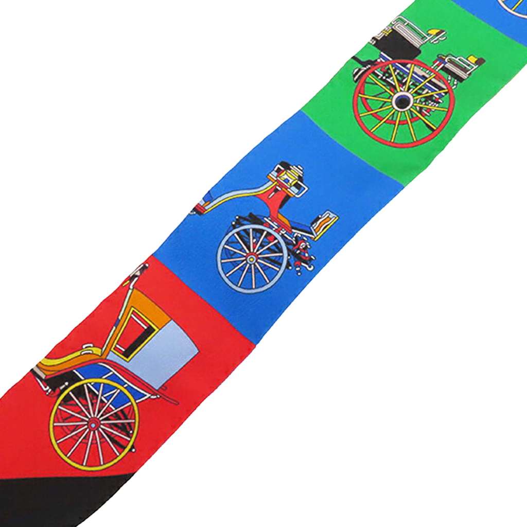 Hermès Les Voitures Exquises Silk Twilly Scarf - Detail 1