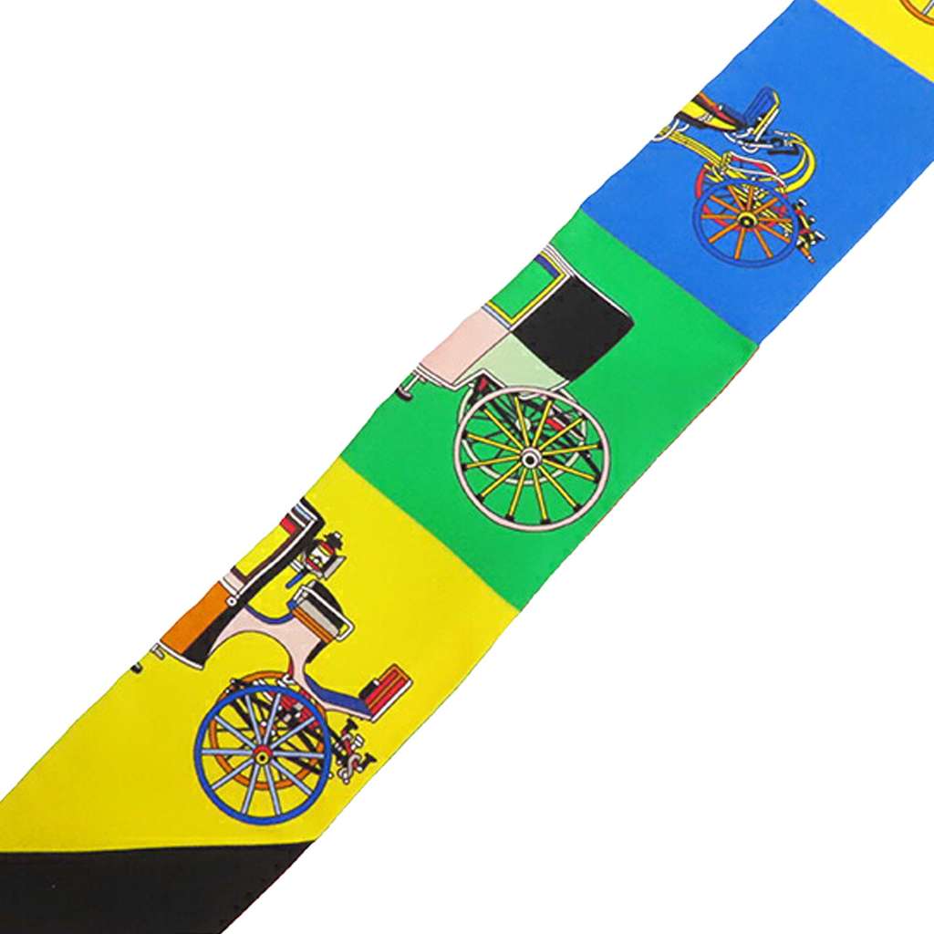 Hermès Les Voitures Exquises Silk Twilly Scarf - Detail 2