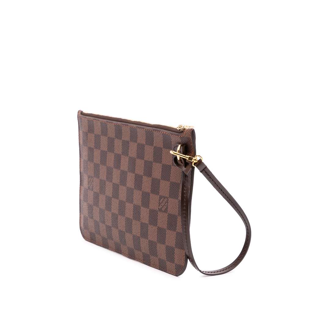 Louis Vuitton Damier Ebene Neverfull Pochette - Back view