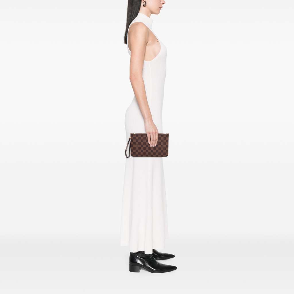 Louis Vuitton Damier Ebene Neverfull Pochette - Image 13