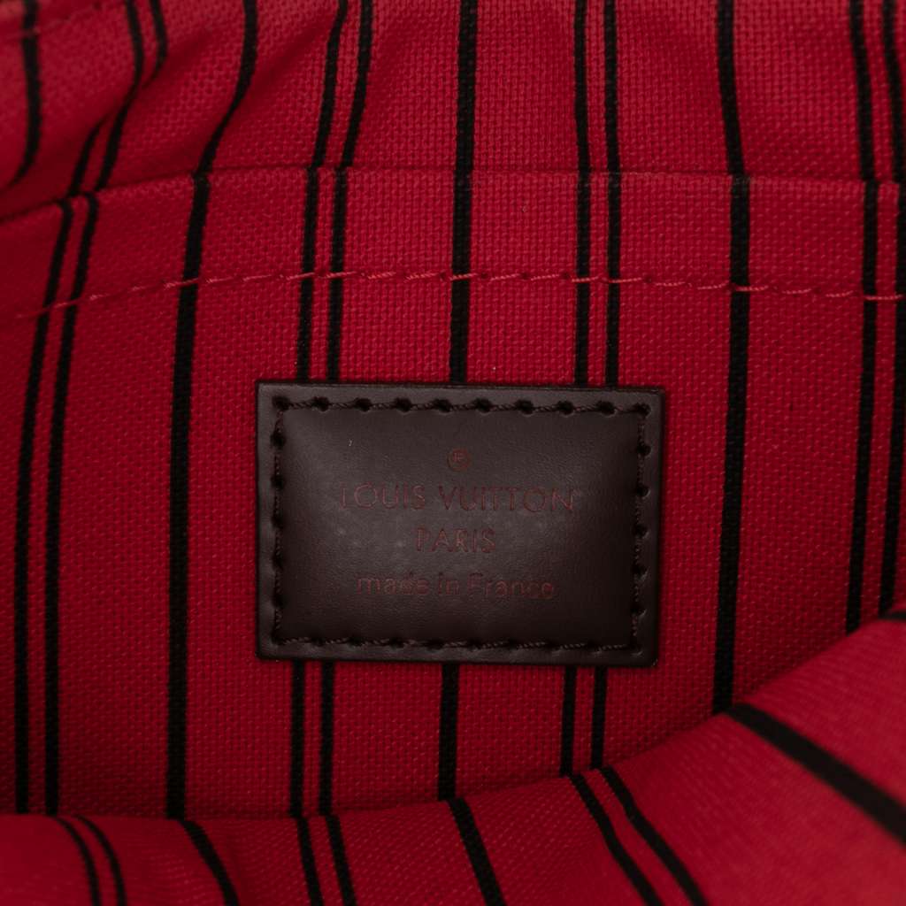 Louis Vuitton Damier Ebene Neverfull Pochette - Side view